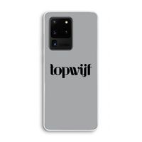 Topwijf Grijs Zwart: Samsung Galaxy S20 Ultra Transparant Hoesje