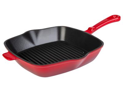 LIVARNO home Gietijzeren grillpan (Rood)