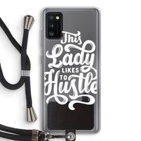 Hustle Lady: Samsung Galaxy A41 Transparant Hoesje met koord