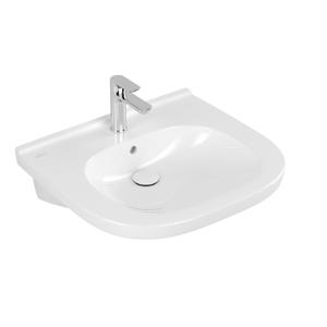 Villeroy & Boch O.novo Vita wastafel Vita met 1 kraangat met overloop 60x55cm ceramic+ wit 411960R1