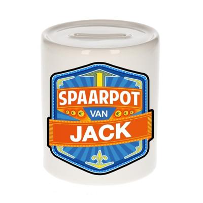 Kinder spaarpot met naam - Jack - keramiek - met dop - wit - Sparen - Spaargeld van Jack Kinder spaarpot met naam - Jack - keramiek - met dop - wit - Sparen - Spaargeld van Jack