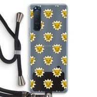 Leeuwenkoppen: Sony Xperia 5 II Transparant Hoesje met koord