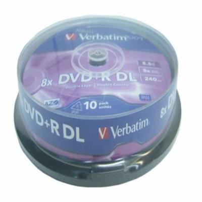 DVD-R Verbatim 8,5 GB 8x 10 pcs 10 Stuks 8,5 GB 8x (10 Stuks)
