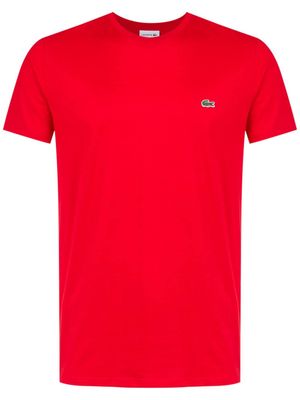 Lacoste t-shirt à logo brodé - Rouge