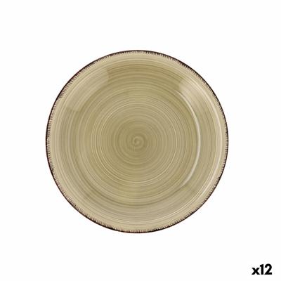 Dessertbord Quid Vita Natura Groen Keramisch 19 cm (12 Stuks)