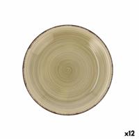 Dessertbord Quid Vita Natura Groen Keramisch 19 cm (12 Stuks)