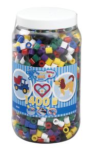 Hama Strijkkralen Maxi in Pot Mix Standaard (00), 1400st.