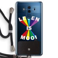 Het Leven Is Mooi: Huawei Mate 10 Pro Transparant Hoesje met koord