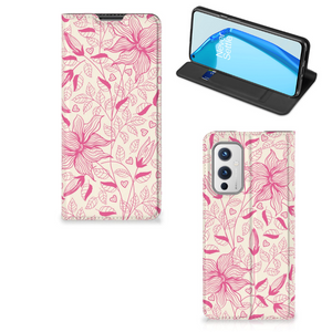 OnePlus 9 Smart Cover Pink Flowers