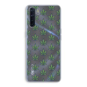 Weed: Oppo A91 Transparant Hoesje