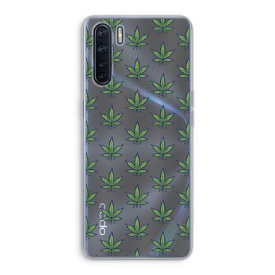 Weed: Oppo A91 Transparant Hoesje