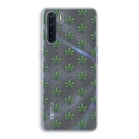 Weed: Oppo A91 Transparant Hoesje