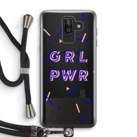 GRL PWR: Samsung Galaxy J8 (2018) Transparant Hoesje met koord