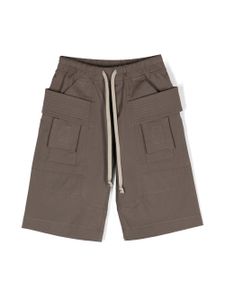 Rick Owens Kids short cargo Creatch à lien de resserrage - Marron