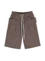 Rick Owens Kids short cargo Creatch à lien de resserrage - Marron