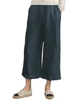 Linen Pockets Solid Casual Linen Pants - thumbnail