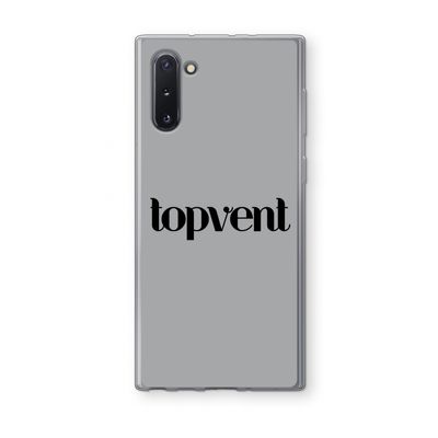 Topvent Grijs Zwart: Samsung Galaxy Note 10 Transparant Hoesje