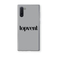 Topvent Grijs Zwart: Samsung Galaxy Note 10 Transparant Hoesje