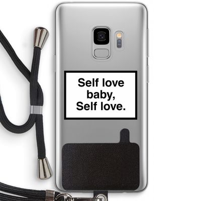 Self love: Samsung Galaxy S9 Transparant Hoesje met koord
