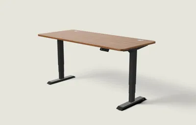 Desktronic HomePro bureau Zwart / Walnoot / 180x80 cm