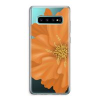 Orange Ellila flower: Samsung Galaxy S10 Plus Transparant Hoesje