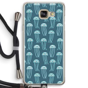 Kwallie: Samsung Galaxy A5 (2016) Transparant Hoesje met koord