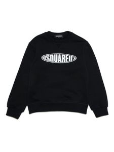 DSQUARED2 KIDS sweat en coton à logo imprimé - Noir