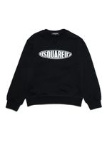 DSQUARED2 KIDS sweat en coton à logo imprimé - Noir - thumbnail