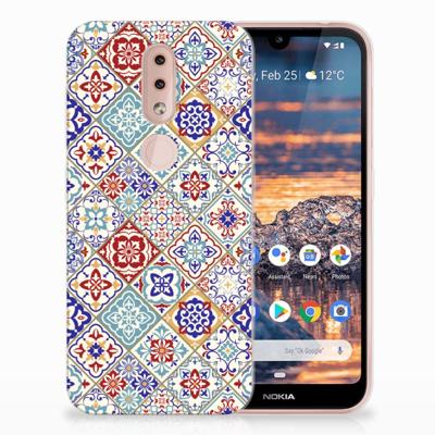 Nokia 4.2 | TPU | Siliconen hoesje | Tiles Color Nokia 4.2 | TPU | Siliconen hoesje | Tiles Color