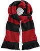 Beechfield CB479 Stadium Scarf - Black/Classic Red - One Size