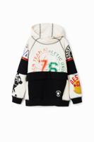 Sweatshirt met sportpatch - WHITE - 5/6