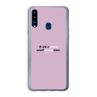 uzelf graag zien: Samsung Galaxy A20s Transparant Hoesje