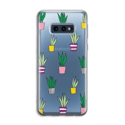 Sanseveria: Samsung Galaxy S10e Transparant Hoesje