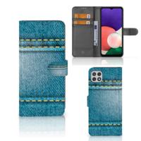 Samsung Galaxy A22 5G | Wallet Case | met Pasjes | Jeans