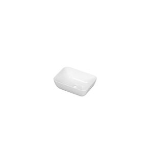 INK Enzo large waskom - 46x32x14cm Opbouw ovaal porselein - glans wit 0300400