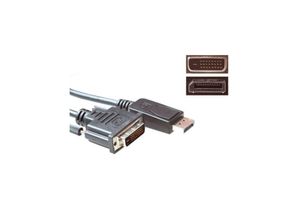 ACT AK3995 verloopkabel DisplayPort male naar DVI male 1.8m