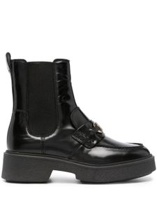 Tommy Hilfiger bottines à plaque logo 45 mm - Noir