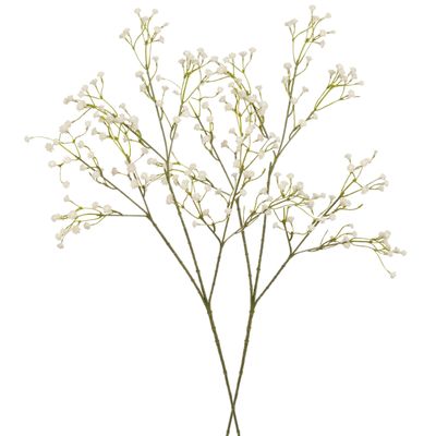 6x stuks kunstbloemen Gipskruid/Gypsophila takken gebroken wit 60 cm