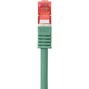 Renkforce RF-5372558 RJ45 Netwerkkabel, patchkabel CAT 6 S/FTP 3.00 m Groen Snagless, Vergulde steekcontacten, Vlambestendig 1 stuk(s)