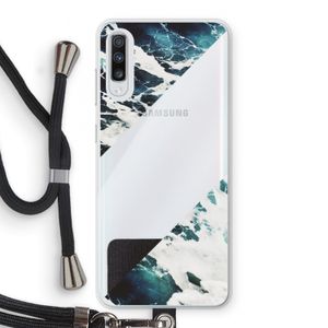 Golven: Samsung Galaxy A70 Transparant Hoesje met koord
