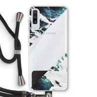 Golven: Samsung Galaxy A70 Transparant Hoesje met koord