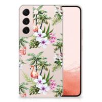 Samsung Galaxy S22 | TPU Hoesje | Flamingo Palms