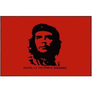 Vlag met afbeelding van Che Guevara - 90 x 150 cm - revolutie - verzet