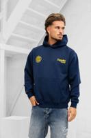 Equalité Verity Hoodie Heren Donkerblauw - Maat XL - Kleur: DonkerblauwGeel | Soccerfanshop