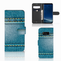 Samsung Galaxy S8 Wallet Case met Pasjes Jeans - thumbnail