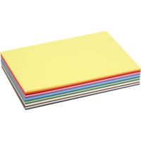 Creativ Company Gekleurd karton, a4, vel 210x297 mm, 180 gr, diverse kleuren, 30 div vellen/ 1 doos