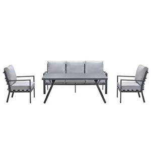 Garden Impressions Senja lounge dining set 4-delig - lgrijs