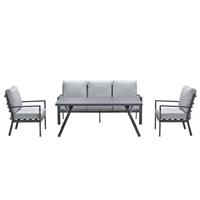 Garden Impressions Senja lounge dining set 4-delig - lgrijs