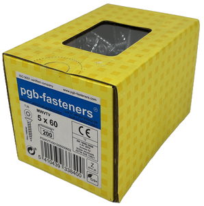 pgb-Europe PGB-FASTENERS | Spaanplaatschroef VK-T Ø 5,0x60 Zn - PGWVTV001005000602