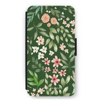 Botanical green sweet flower heaven: iPhone 12 mini Flip Hoesje